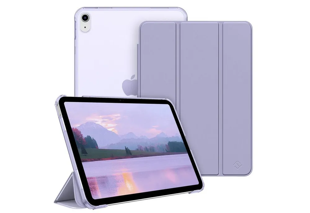 Fintie Tablet-Hülle für iPad 11. Generation 2025 (A16) 11 Zoll, iPad 10. Generation 2022 10.9 Zoll, Ultradünn Case mit transparenter Rückseite Abdeckung, Auto Schlaf/Wach
