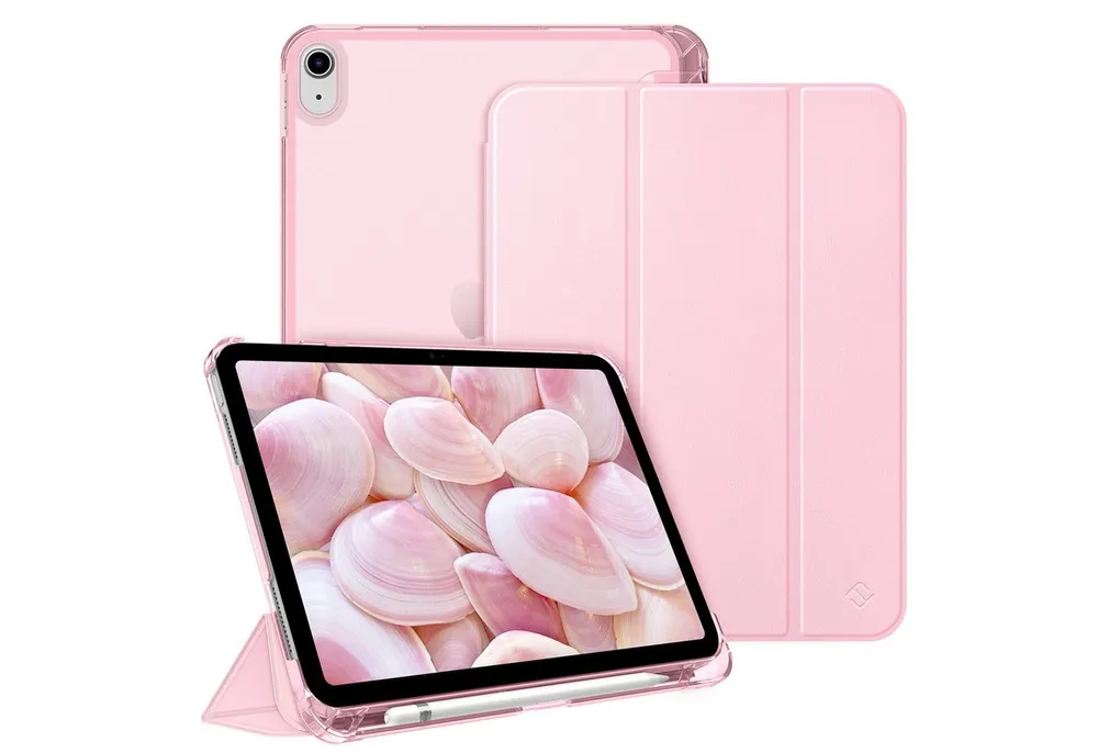 Fintie Tablet-Hülle für iPad 11 Generation 11‘’ 2025 (A16), iPad 10 Generation 10.9'' 2022, ultradünn, mit Stifthalter, transparenter Rückseite, Auto Schlaf/Wach