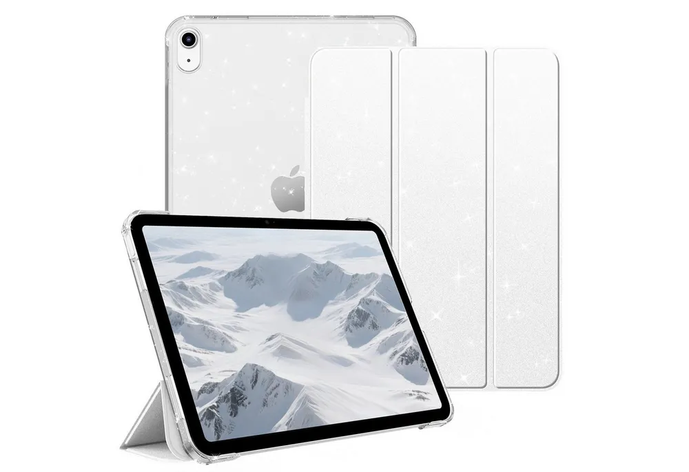 Fintie Tablet-Hülle für iPad 11. Generation 2025 (A16) 11 Zoll, iPad 10. Generation 2022 10.9 Zoll, Ultradünn Case mit transparenter Rückseite Abdeckung, Auto Schlaf/Wach