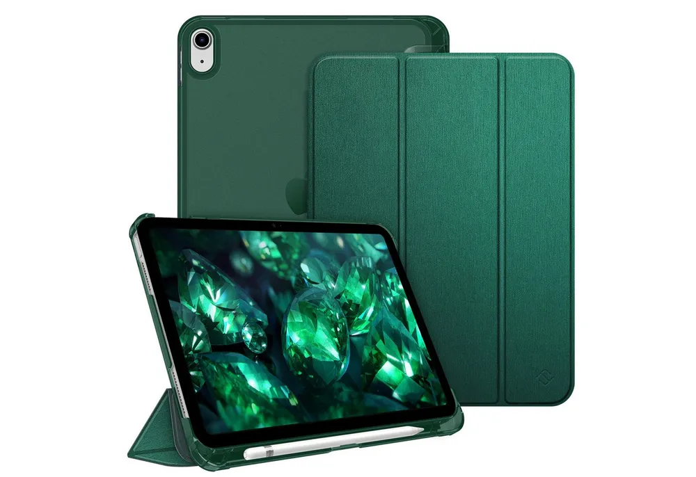 Fintie Tablet-Hülle für iPad 11 Generation 11‘’ 2025 (A16), iPad 10 Generation 10.9'' 2022, ultradünn, mit Stifthalter, transparenter Rückseite, Auto Schlaf/Wach