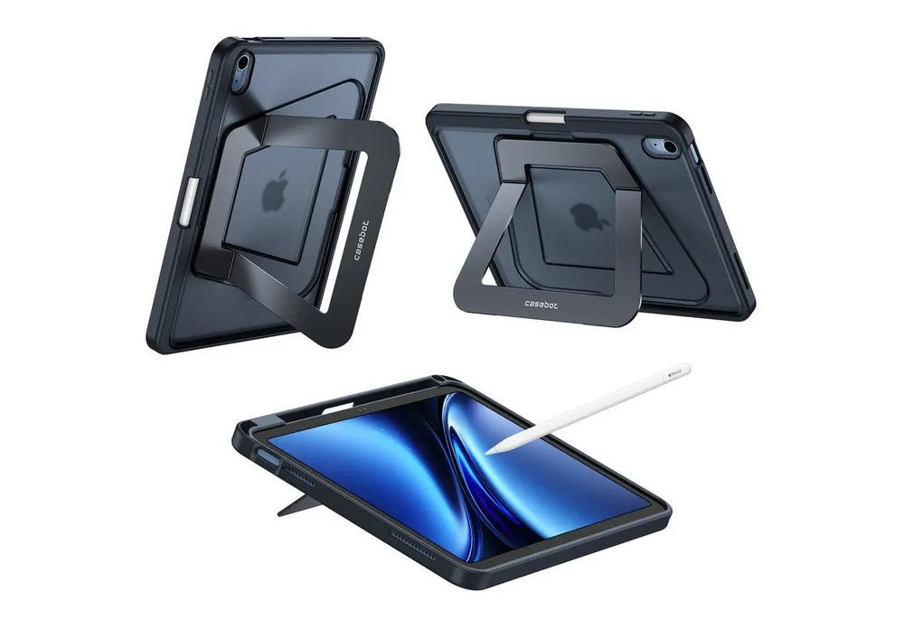 Fintie Tablet-Hülle für iPad (A16) 11. Generation 2025, iPad 10. Generation 10,9 Zoll 2022, Robuste, stoßfeste Rückschalenhülle mit Ständer und Stifthalter