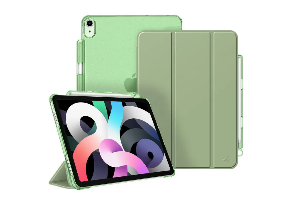 Fintie Tablet-Hülle für iPad Air 11'' M4/M3/M2(2026/2025/2024), iPad Air 5/4 Gen 2022/2020 10.9 Zoll, mit Stifthalter, ultradünne leichte Hülle mit transparenter Rückseite