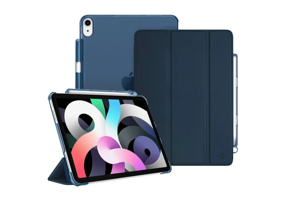 Fintie Tablet-Hülle für iPad Air 11'' M4/M3/M2(2026/2025/2024), iPad Air 5/4 Gen 2022/2020 10.9 Zoll, mit Stifthalter, ultradünne leichte Hülle mit transparenter Rückseite
