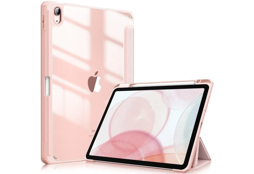 Fintie Tablet-Hülle für iPad Air 11'' M4/M3/M2(2026/2025/2024), iPad Air 5/4 Gen 2022/2020 10.9 Zoll, mit Stifthalter, Hülle mit transparenter Hartschale auf der Rückseite