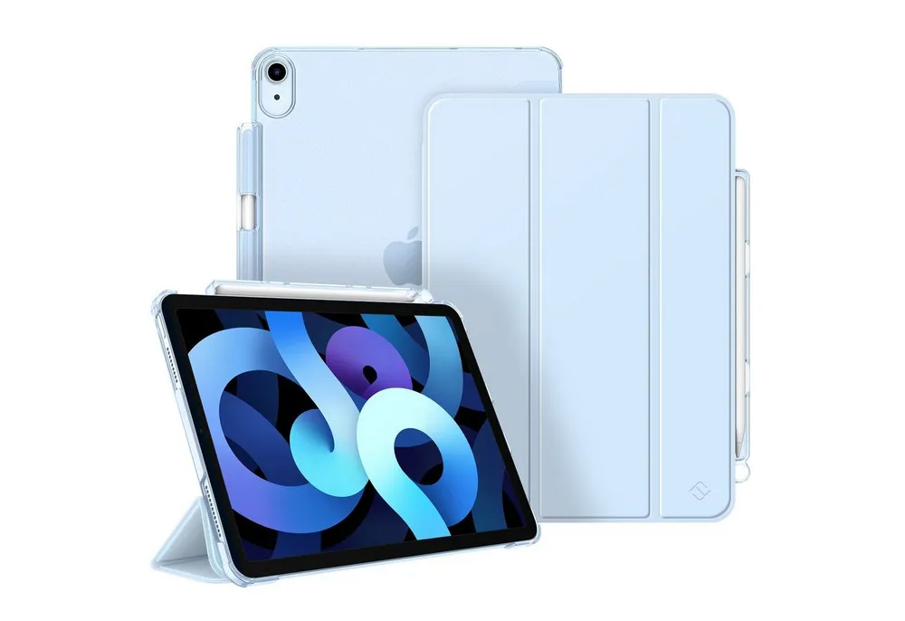 Fintie Tablet-Hülle für iPad Air 11'' M4/M3/M2(2026/2025/2024), iPad Air 5/4 Gen 2022/2020 10.9 Zoll, mit Stifthalter, ultradünne leichte Hülle mit transparenter Rückseite