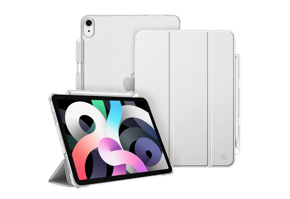 Fintie Tablet-Hülle für iPad Air 11'' M4/M3/M2(2026/2025/2024), iPad Air 5/4 Gen 2022/2020 10.9 Zoll, mit Stifthalter, ultradünne leichte Hülle mit transparenter Rückseite