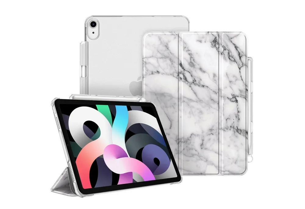 Fintie Tablet-Hülle für iPad Air 11'' M4/M3/M2(2026/2025/2024), iPad Air 5/4 Gen 2022/2020 10.9 Zoll, mit Stifthalter, ultradünne leichte Hülle mit transparenter Rückseite
