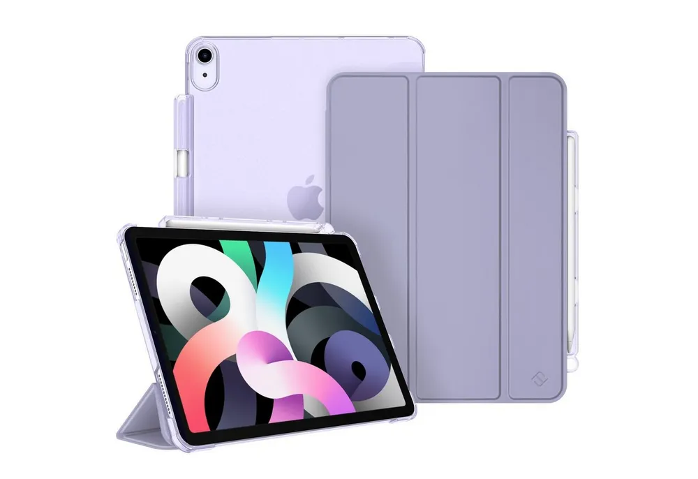 Fintie Tablet-Hülle für iPad Air 11'' M4/M3/M2(2026/2025/2024), iPad Air 5/4 Gen 2022/2020 10.9 Zoll, mit Stifthalter, ultradünne leichte Hülle mit transparenter Rückseite
