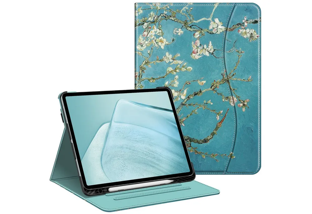 Fintie Tablet-Hülle für iPad Air 13 Zoll M4/M3/M2 (2026/2025/2024) mit Stifthalter, Multi-Winkel Betrachtung Folio Stand Schutzhülle mit Dokumentschlitze
