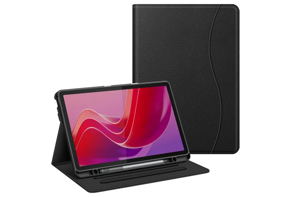 Fintie Tablet-Hülle für Lenovo Tab M11 (TB330) 11 Zoll 2024, Soft TPU Rückseite Gehäuse, mit Dokumentschlitze und Multi-Winkel Ansicht, Nicht für Tab P11 11''