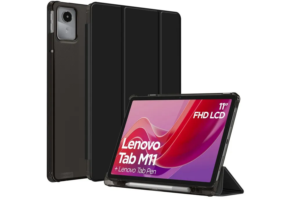 Fintie Tablet-Hülle für Lenovo Tab M11 (TB330FU) 11 Zoll 2024, Ultra Schlank Schutzhülle, Kunstleder Hülle mit Auto Schlaf/Wach und Ständer Funktion