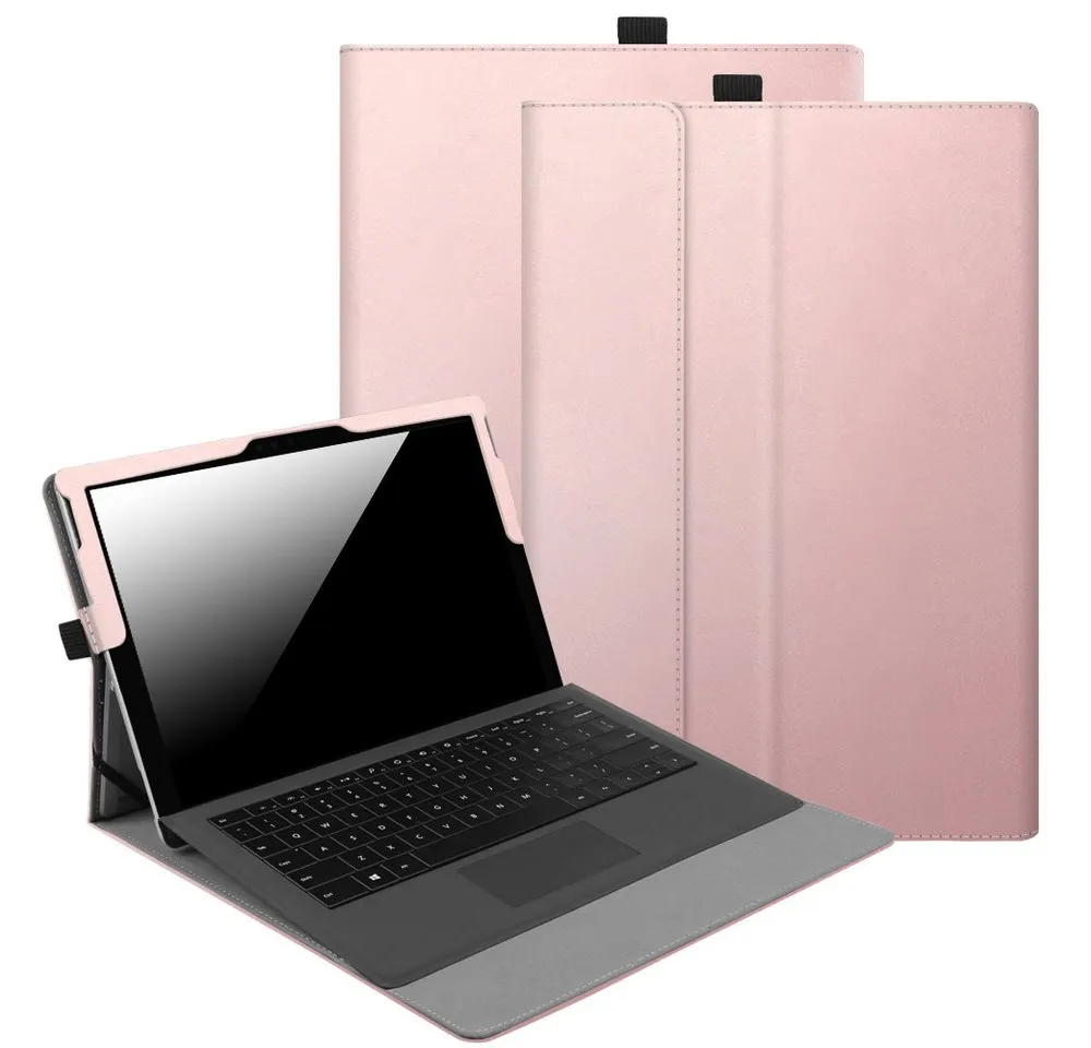 Fintie Tablet-Hülle für Microsoft Surface Pro 7+/ Pro 7/ Pro 6/ Pro 5/ Pro 4/ Pro 3 12,3'', Multi-Sichtwinkel Tasche Hülle aus Kunstleder, Type Cover kompatibel