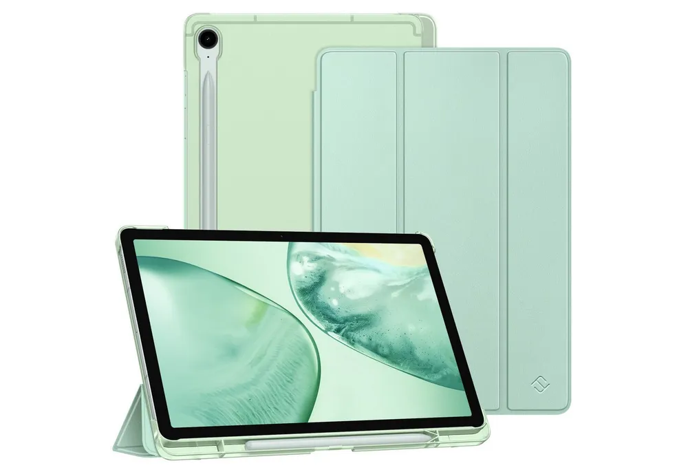 Fintie Tablet-Hülle für Samsung Galaxy Tab S10 Lite/S10 FE/S9 FE 10.9" & S9 11" Tablet, Ultradünn Case mit Stifthalter&Translucent Rückseite, Auto Schlaf/Wach