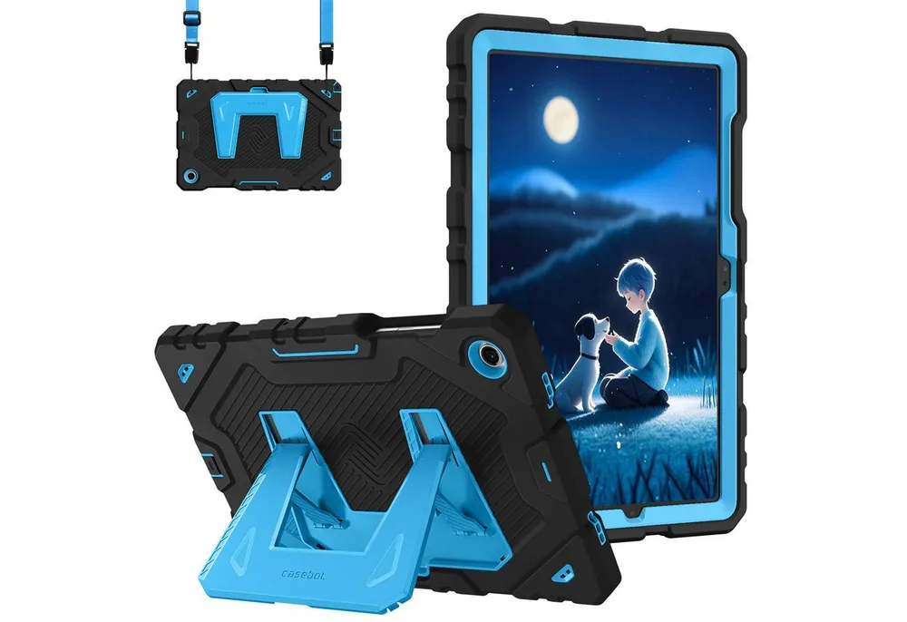 Fintie Tablet-Hülle für Samsung Galaxy Tab A11+ Plus 11" 2025 / Tab A9+ Plus 11 Zoll 2023, Stoßfeste Kinder Hülle Ganzkörper-Schutzhülle mit Integriertem Ständer