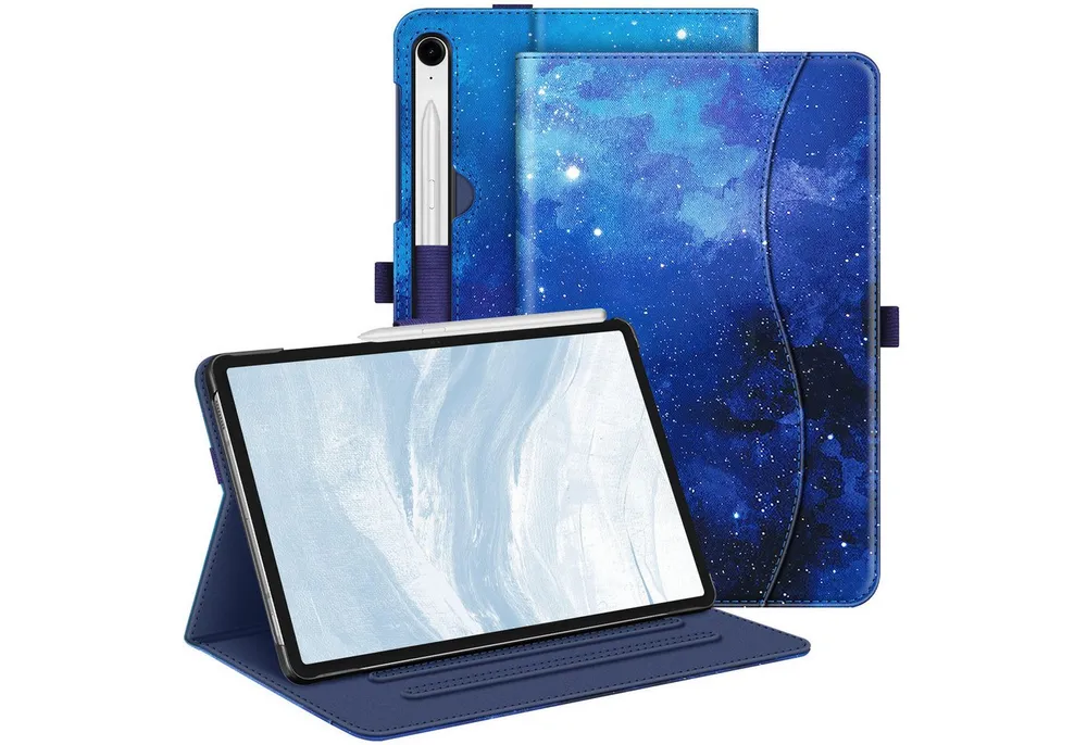 Fintie Tablet-Hülle für Samsung Galaxy Tab S10 Lite/S10 FE/S9 FE 10.9 Zoll & S9 11 Zoll, Multi-Winkel Folio Case mit Dokumentenfach & Auto Schlaf/Wach Funktion