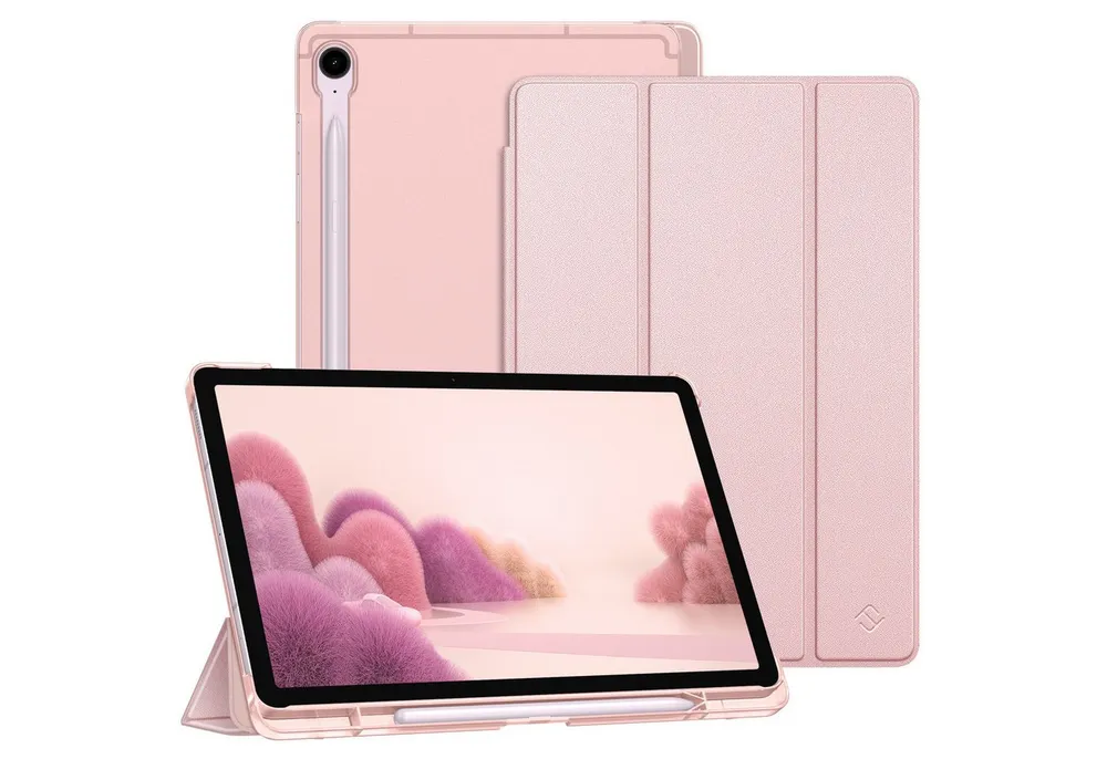 Fintie Tablet-Hülle für Samsung Galaxy Tab S10 Lite/S10 FE/S9 FE 10.9" & S9 11" Tablet, Ultradünn Case mit Stifthalter&Translucent Rückseite, Auto Schlaf/Wach