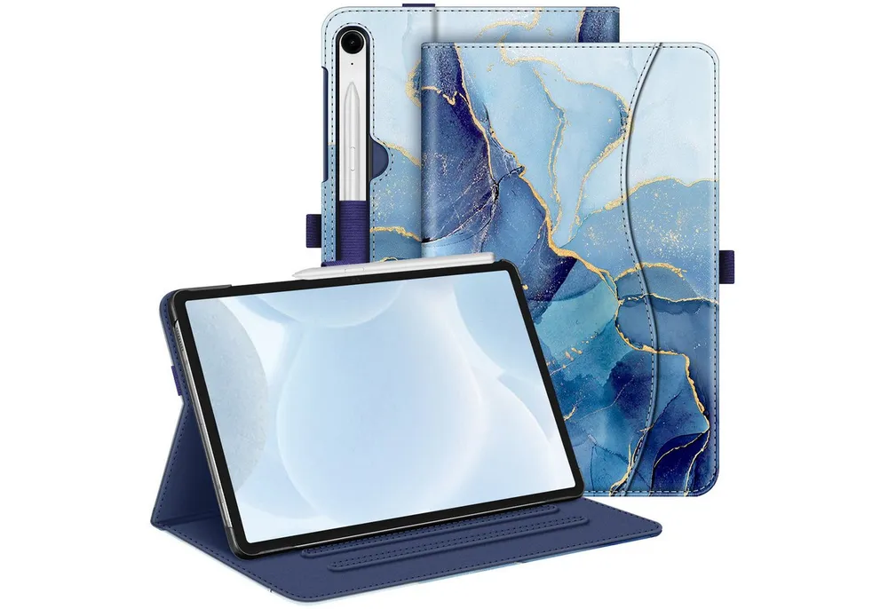 Fintie Tablet-Hülle für Samsung Galaxy Tab S10 Lite/S10 FE/S9 FE 10.9 Zoll & S9 11 Zoll, Multi-Winkel Folio Case mit Dokumentenfach & Auto Schlaf/Wach Funktion
