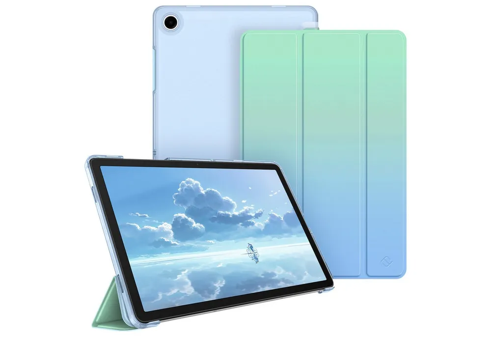Fintie Tablet-Hülle für Samsung Galaxy Tab A11+ Plus 11" 2025 / Tab A9+ Plus 11 Zoll 2023 11 Zoll, Ultradünn Schutzhülle mit Translucent Rückseite in Matt-Optik Cover