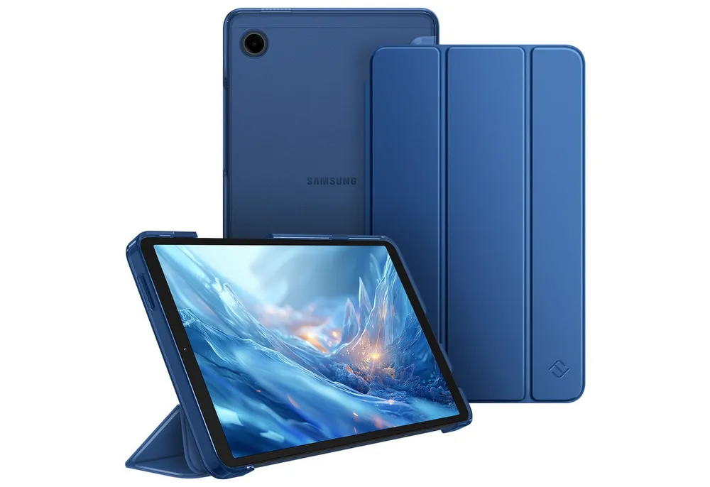 Fintie Tablet-Hülle für Samsung Galaxy Tab A11 8,7" 2025/ Tab A9 8.7 Zoll Tablet, Ultra Dünn Schutzhülle mit Transparenter Rückseite