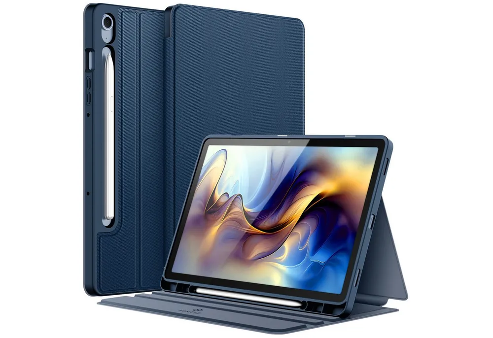 Fintie Tablet-Hülle für Samsung Galaxy Tab S10 Lite/S10 FE 10.9" 2025/S9 FE 10.9"/S9 11", mit S Pen Halter, Slim TPU Folio Tablet Schutzhülle mit Standfunktion
