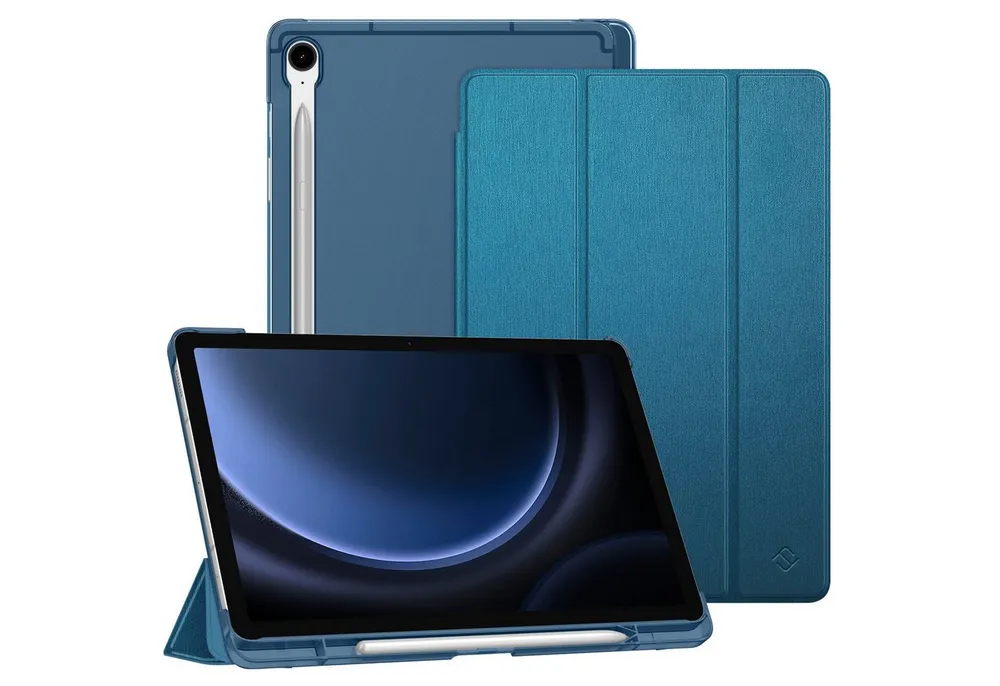 Fintie Tablet-Hülle für Samsung Galaxy Tab S10 Lite/S10 FE/S9 FE 10.9" & S9 11" Tablet, Ultradünn Case mit Stifthalter&Translucent Rückseite, Auto Schlaf/Wach