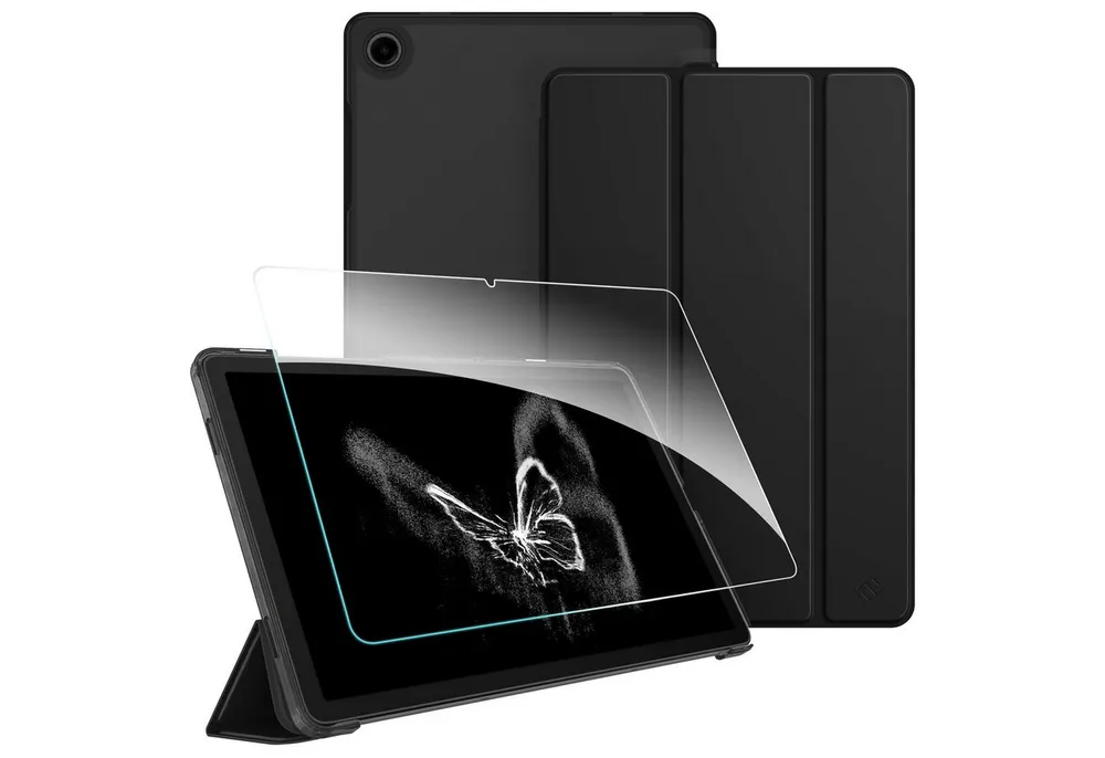 Fintie Tablet-Hülle für Samsung Galaxy Tab A11+ Plus 11 Zoll 2025 / Tab A9+ Plus 11'' 2023 11 Zoll, mit Schutzfolie, Ultradünn Schutzhülle mit Translucent Rückseite Cover