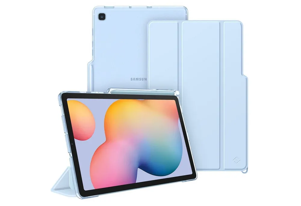 Fintie Tablet-Hülle für Samsung Galaxy Tab S6 Lite 10,4 Zoll 2024/2022/2020 Tablet, Slim Hülle mit Transparenter Rückseite und Auto Schlaf/Wach Funktion