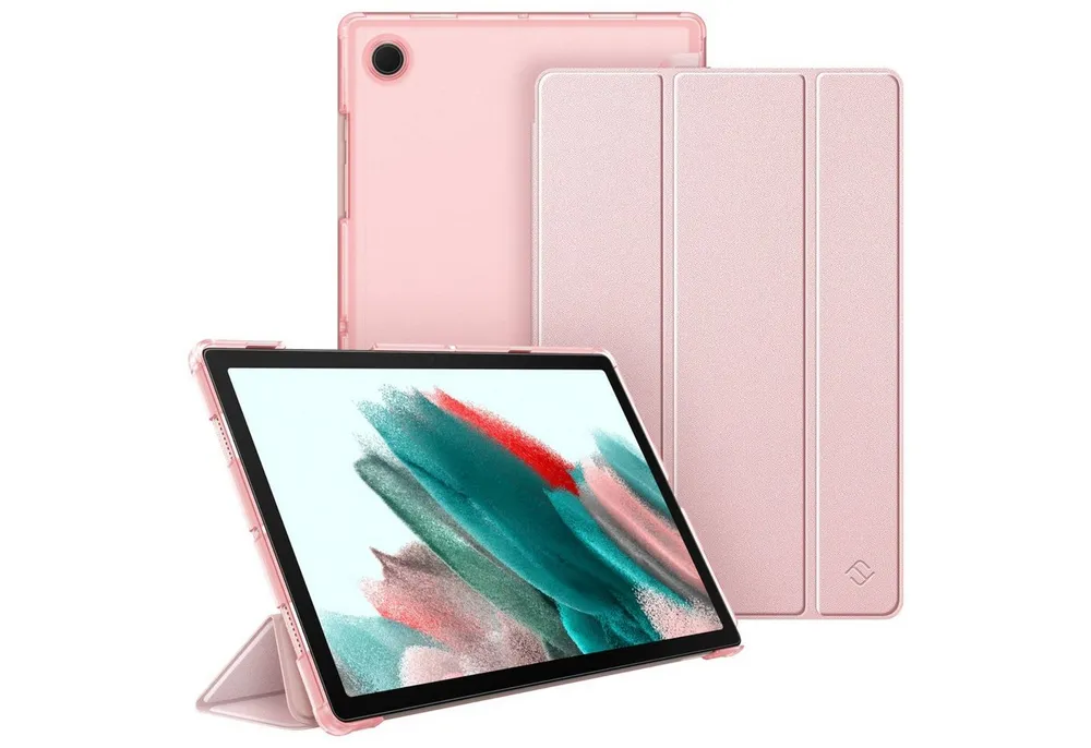 Fintie Tablet-Hülle für Samsung Galaxy Tab A8 10.5 Zoll 2022/2021 SM-X200/X205/X207 10.5 Zoll, Ultradünn Hülle mit Transparenter Rückseite Cover und Auto Schlaf/Wach