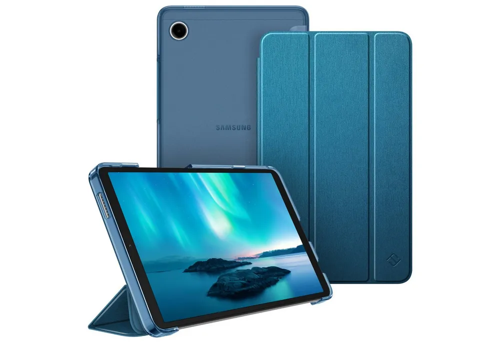 Fintie Tablet-Hülle für Samsung Galaxy Tab A11 8,7" 2025/ Tab A9 8.7 Zoll Tablet, Ultra Dünn Schutzhülle mit Transparenter Rückseite