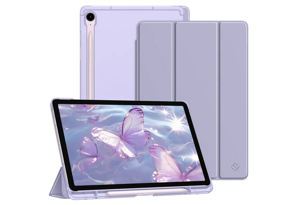 Fintie Tablet-Hülle für Samsung Galaxy Tab S10 Lite/S10 FE/S9 FE 10.9" & S9 11" Tablet, Ultradünn Case mit Stifthalter&Translucent Rückseite, Auto Schlaf/Wach
