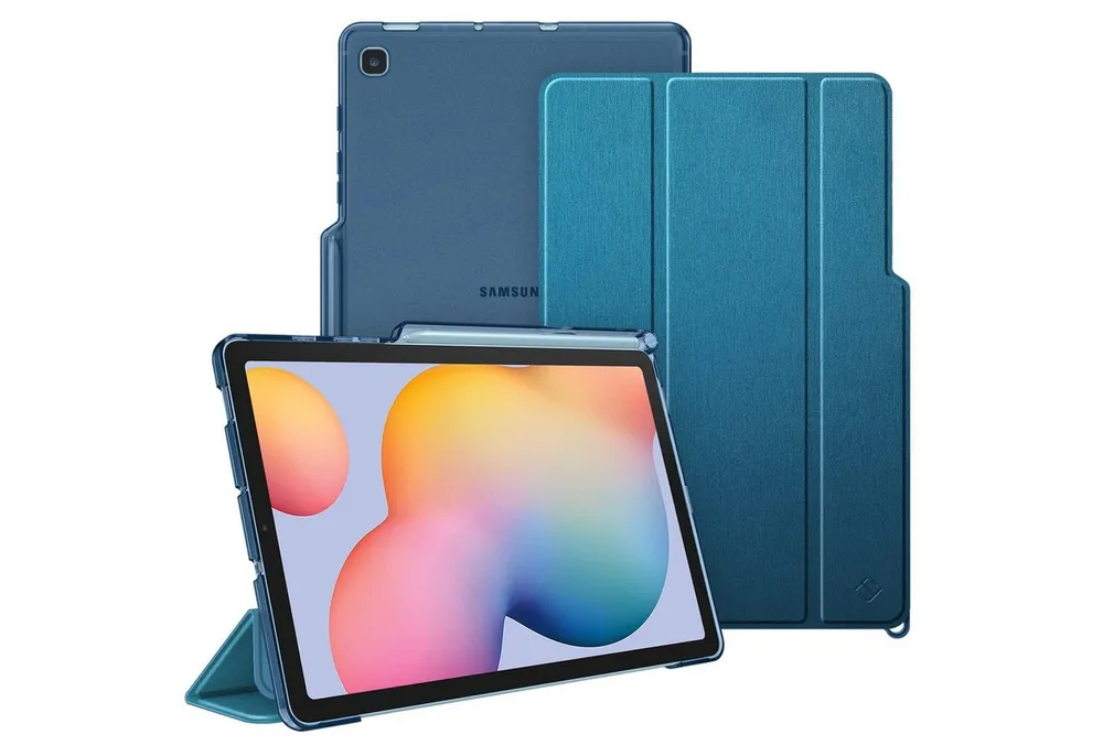 Fintie Tablet-Hülle für Samsung Galaxy Tab S6 Lite 10,4 Zoll 2024/2022/2020 Tablet, Slim Hülle mit Transparenter Rückseite und Auto Schlaf/Wach Funktion