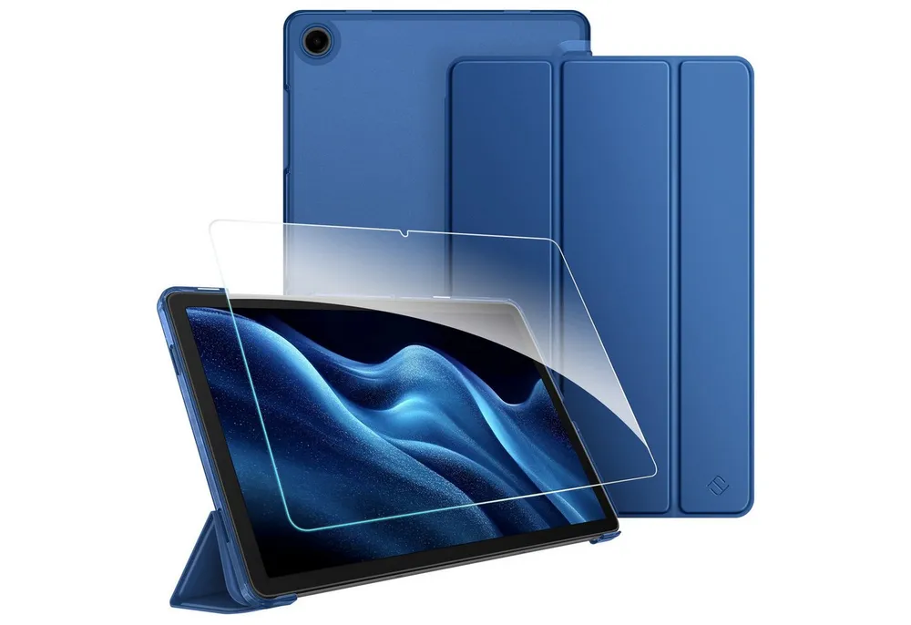 Fintie Tablet-Hülle für Samsung Galaxy Tab A11+ Plus 11 Zoll 2025 / Tab A9+ Plus 11'' 2023 11 Zoll, mit Schutzfolie, Ultradünn Schutzhülle mit Translucent Rückseite Cover