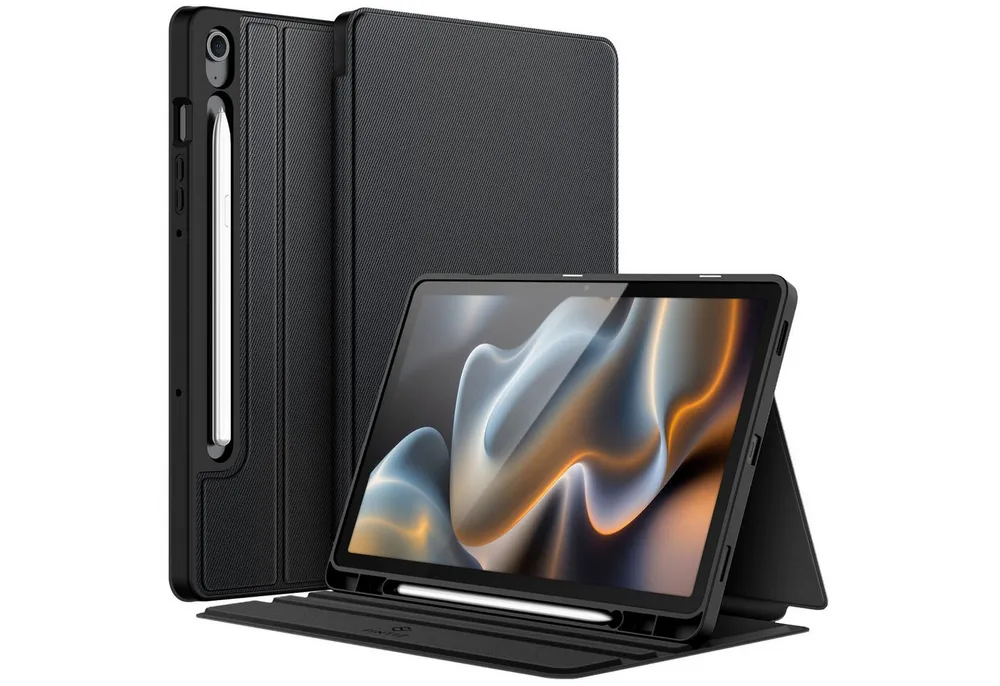 Fintie Tablet-Hülle für Samsung Galaxy Tab S10 Lite/S10 FE 10.9" 2025/S9 FE 10.9"/S9 11", mit S Pen Halter, Slim TPU Folio Tablet Schutzhülle mit Standfunktion