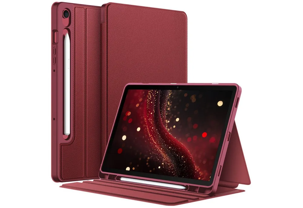 Fintie Tablet-Hülle für Samsung Galaxy Tab S10 Lite/S10 FE 10.9" 2025/S9 FE 10.9"/S9 11", mit S Pen Halter, Slim TPU Folio Tablet Schutzhülle mit Standfunktion