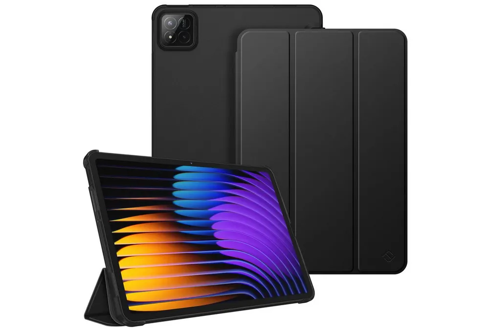 Fintie Tablet-Hülle für Xiaomi Pad 7 / Pad 7 Pro 11.2 Zoll 2024, Ultradünn Schutzhülle, mit Translucent Rückseite Cover mit Auto Schlaf/Wach Funktion