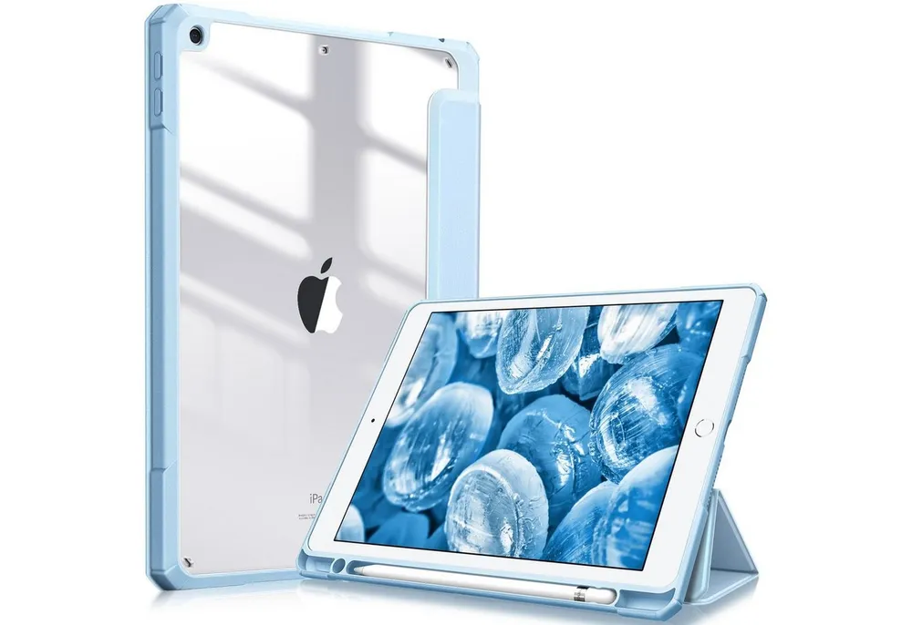 Fintie Tablet-Hülle Hybrid Hülle für 10.2 Zoll iPad 9. Gen 2021/8. Gen 2020/7. Gen 2019, mit Stifthalter - Stoßfeste Schutzhülle mit transparenter Hartschale