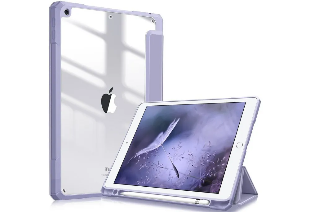 Fintie Tablet-Hülle Hybrid Hülle für 10.2 Zoll iPad 9. Gen 2021/8. Gen 2020/7. Gen 2019, mit Stifthalter - Stoßfeste Schutzhülle mit transparenter Hartschale