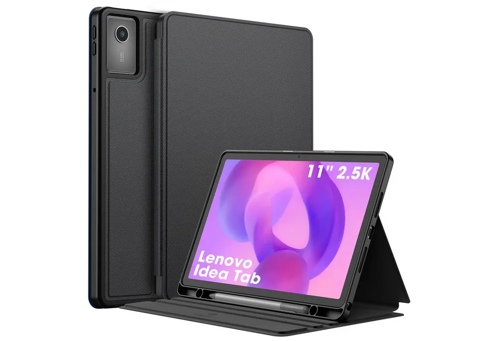 Fintie Tablet-Hülle mit Stifthalter für Lenovo Idea Tab 11 Zoll 2025 (TB-336ZU/ TB-336FU), Slim TPU Folio Hülle mit Auto Schlaf/Wach Funktion und Standfunktion