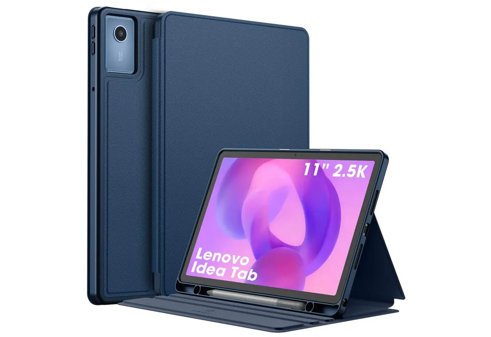Fintie Tablet-Hülle mit Stifthalter für Lenovo Idea Tab 11 Zoll 2025 (TB-336ZU/ TB-336FU), Slim TPU Folio Hülle mit Auto Schlaf/Wach Funktion und Standfunktion