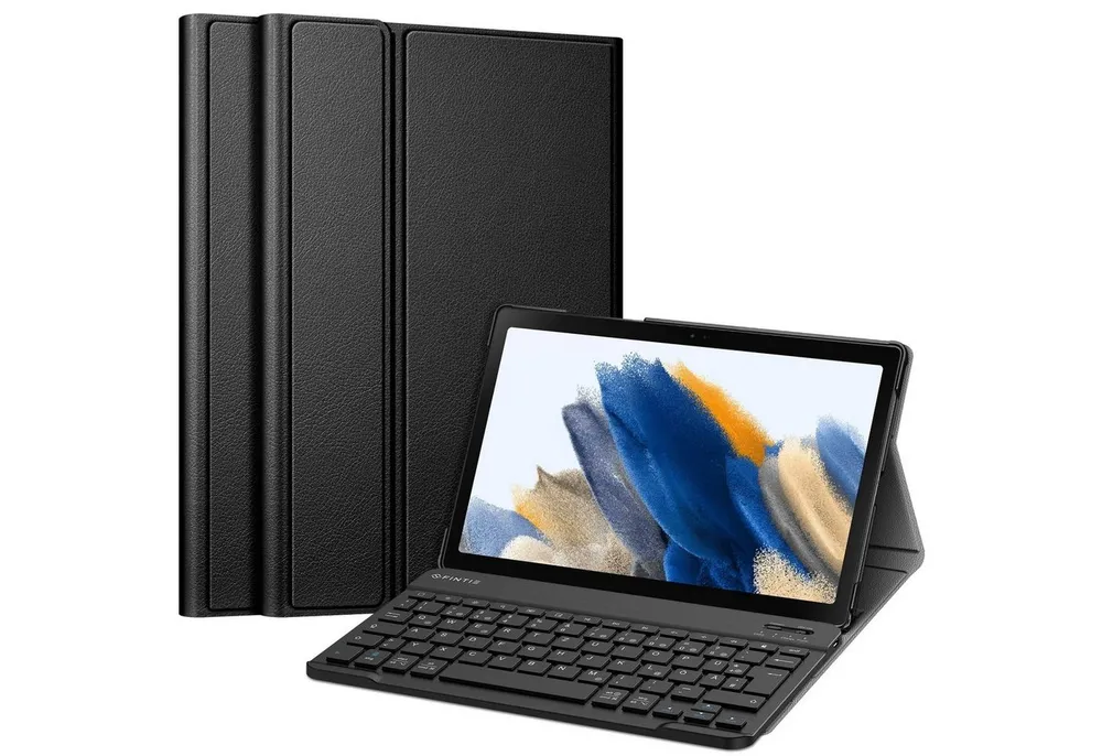 Fintie Tablet-Hülle +Tastatur für Samsung Galaxy Tab A8 10,5'' 2022/2021 SM-X200/X205/X207 10,5 Zoll, Keyboard Cover mit Magnetisch Abnehmbarer Deutsches Layout Tastatur