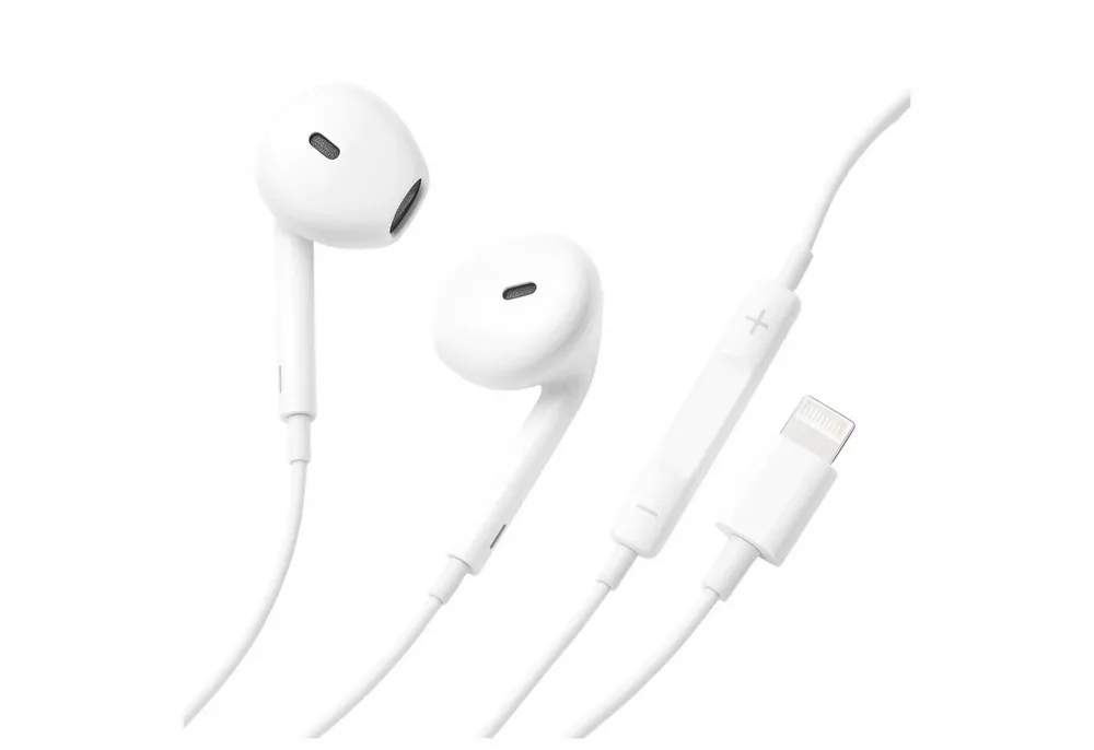 Firelia Firelia EarPods Kopfhörer Lightning-Anschluss In-Ear-Kopfhörer (Headset für iPhone, integriertes Mikrofon, Weiß)