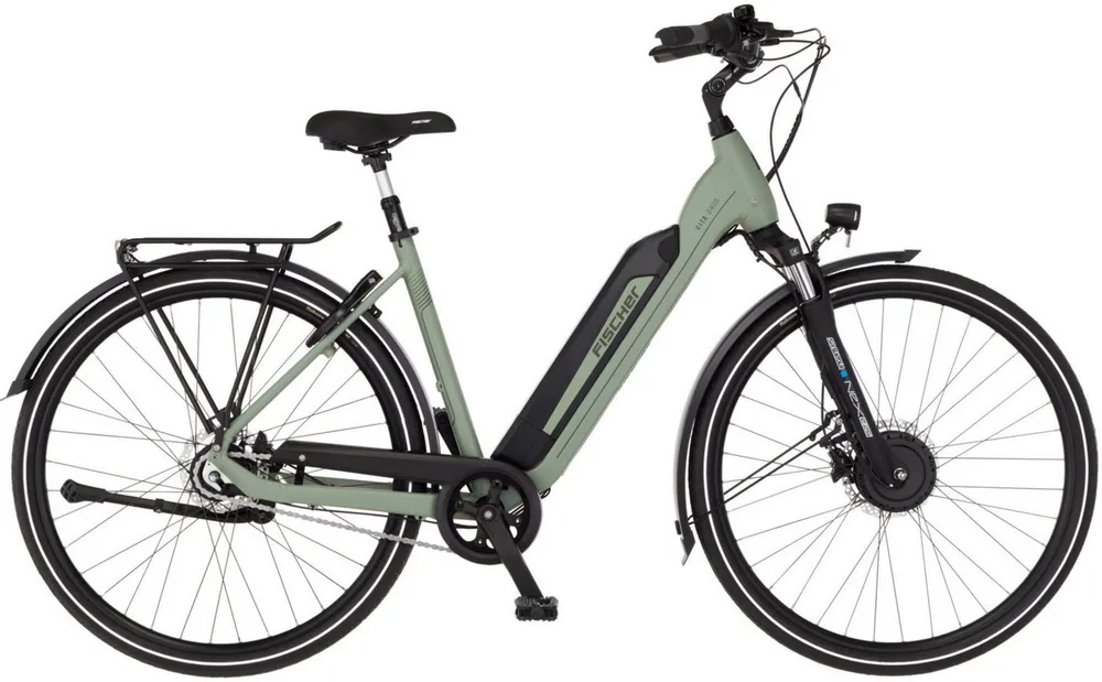 FISCHER Fahrrad E-Bike Cityrad CITA 2403 459 ACTIVE, 7 Gang Shimano NEXUS Schaltwerk, Frontmotor, 459 Wh, (mit Akku-Ladegerät, mit Werkzeug), Pedelec, Elektrofahrrad für Damen und Herren