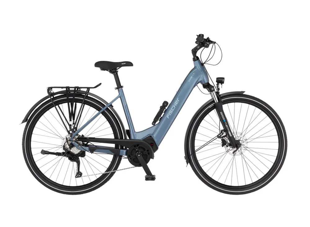 FISCHER Fahrrad E-Bike Trekkingrad VIATOR 6.8I 711 ULTIMATE, 9 Gang Shimano Cues RD-U3020 Schaltwerk, Mittelmotor, 711 Wh