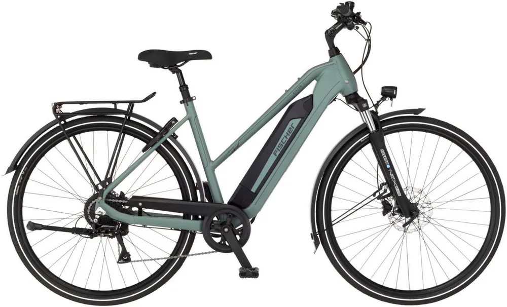 FISCHER Fahrrad E-Bike Trekkingrad VIATOR 2.1 459 ACTIVE, 8 Gang Shimano ACERA Schaltwerk, Heckmotor, 459 Wh, (mit Akku-Ladegerät, mit Werkzeug), Pedelec, Elektrofahrrad für Damen und Herren