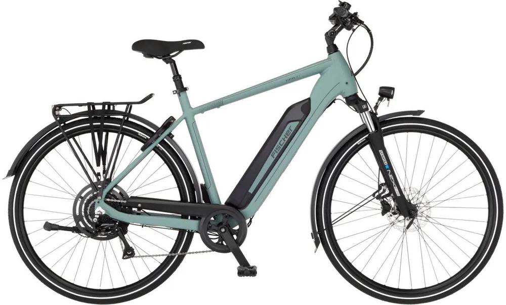 FISCHER Fahrrad E-Bike Trekkingrad VIATOR 2.1 459 55 ACTIVE, 8 Gang Shimano ACERA Schaltwerk, Heckmotor, 459 Wh, (mit Akku-Ladegerät, mit Werkzeug), Pedelec, Elektrofahrrad für Damen und Herren
