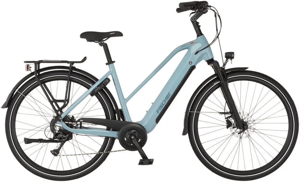 FISCHER Fahrrad E-Bike Trekkingrad VIATOR MOVE 01 474 T, 8 Gang Shimano Acera RD-M3020-8 Schaltwerk, Heckmotor, 474 Wh