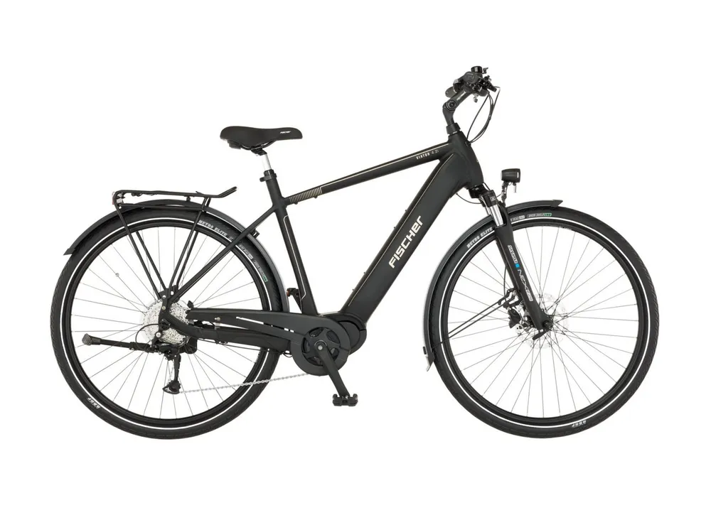FISCHER Fahrrad E-Bike Trekkingrad VIATOR 4.2i 630 55 ACTIVE, 9 Gang Shimano, Mittelmotor, 630 Wh