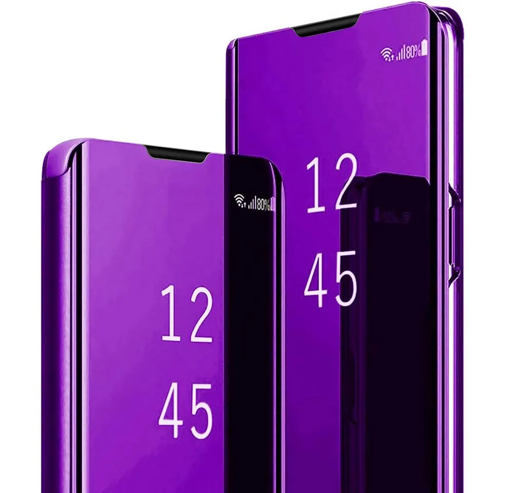 FITSU Handyhülle Handyhülle Spiegel Hülle für Samsung Galaxy S25 Handytasche Flipcase 6,2 Zoll, Schlanke Handytasche Flipcase für Galaxy S25 Handyhülle