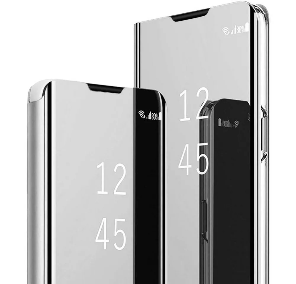 FITSU Handyhülle Handytasche für Samsung Galaxy Hülle Flipcase Spiegel Handyhülle, Hülle für A55, A35, A25, A15, A05s, A54, A53, A52, A51, A17, A37, A57