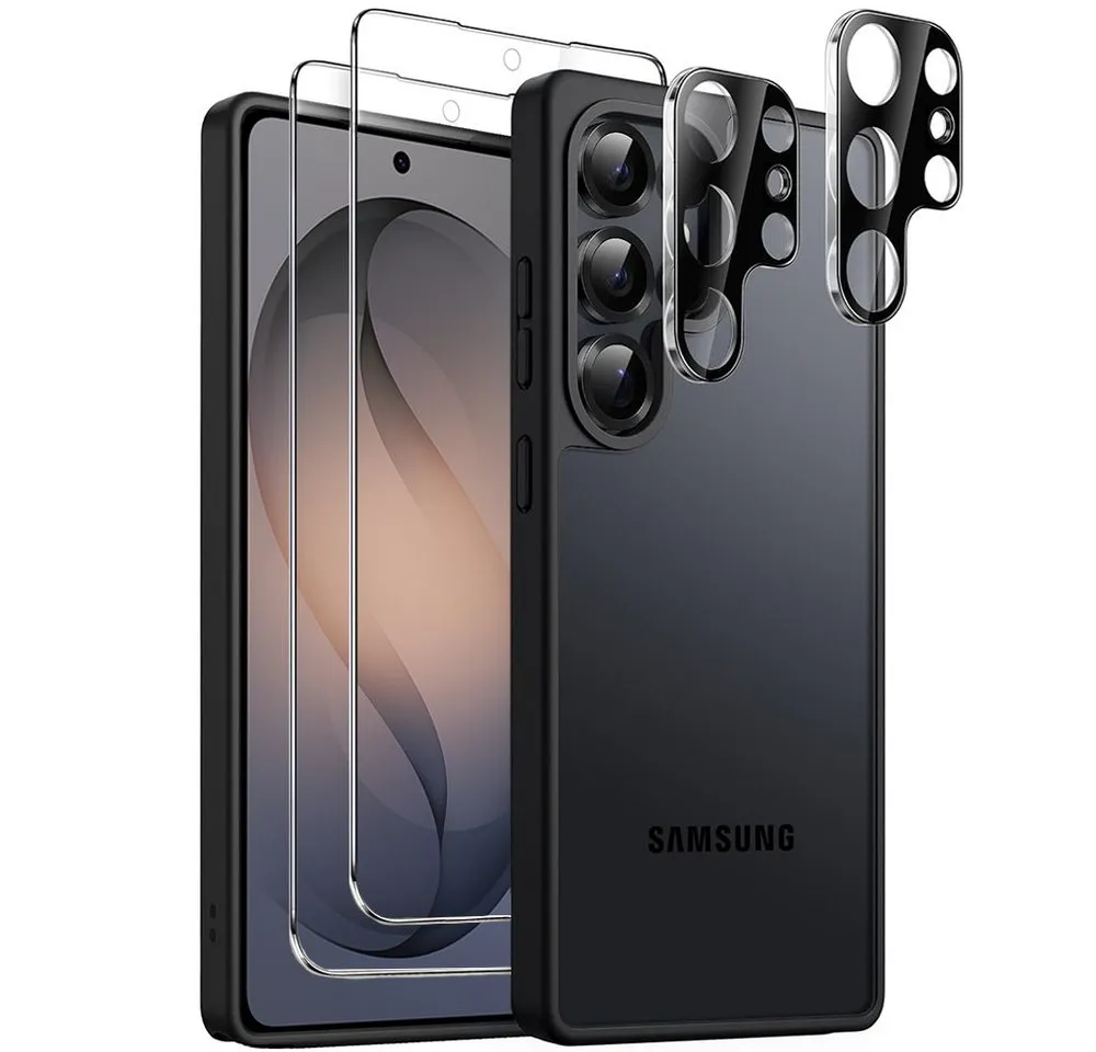 FITSU Handyhülle Hülle für Galaxy S26 Ultra Case mit Schutzglas und Kameraschutz 6,9 Zoll, Case für Galaxy S26 Ultra Hülle mit Schutzglas und Kameraprotektor